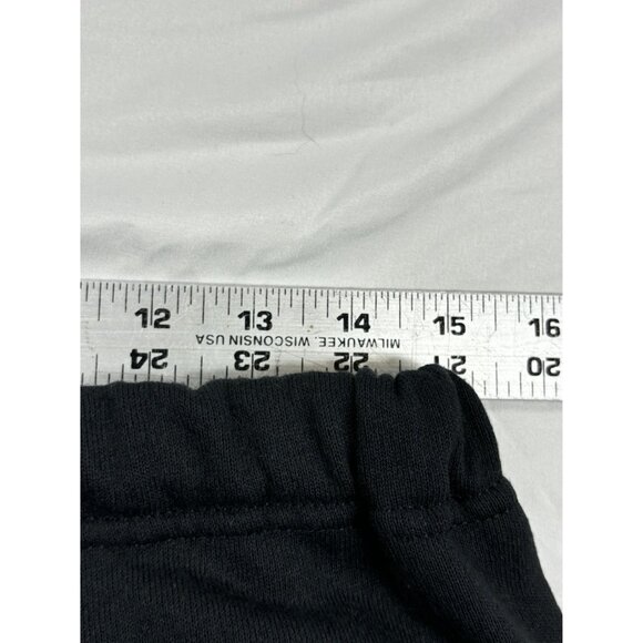 VTG Jerzees Sweatpants New York Puffy Paint Black Fleece Lined Elastic Waist USA - Picture 10 of 12